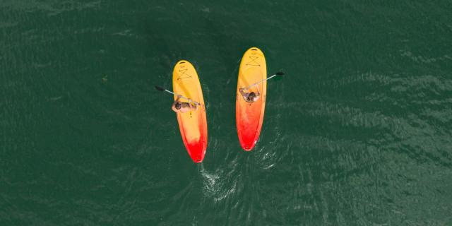 Ile Chambod paddle en couple