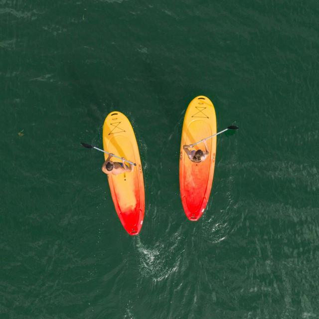 Ile Chambod paddle en couple