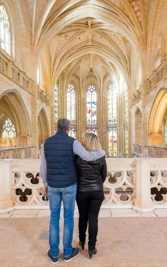 Couple sur le jubé du Monastère Royal De Brou