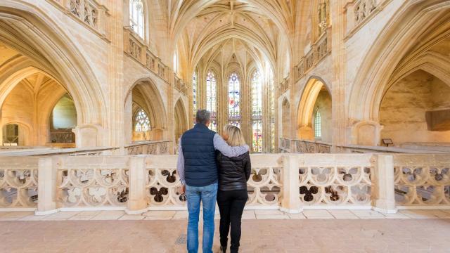 Couple sur le jubé du Monastère Royal De Brou