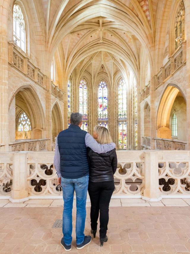 Couple sur le jubé du Monastère Royal De Brou