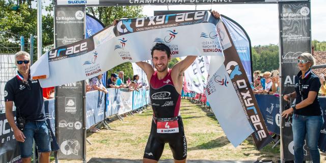 Oxyrace 2018 y compris championnat de France de triathlon, organisé par Frederic Pitrois à Treffort Cuisiat dans l'Ain, le 2 septembre 2018.