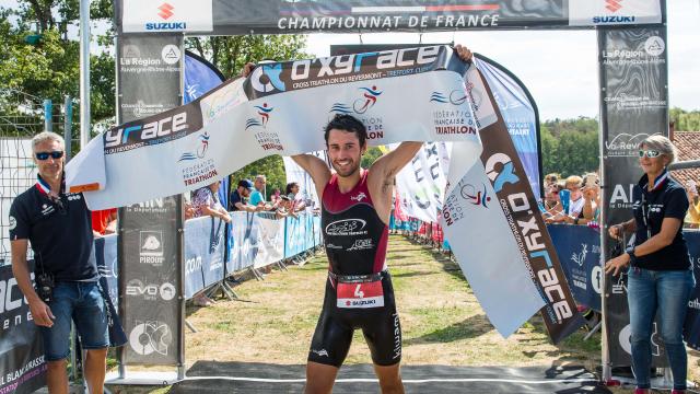 Oxyrace 2018 y compris championnat de France de triathlon, organisé par Frederic Pitrois à Treffort Cuisiat dans l'Ain, le 2 septembre 2018.