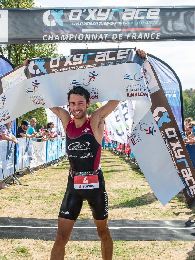 Oxyrace 2018 y compris championnat de France de triathlon, organisé par Frederic Pitrois à Treffort Cuisiat dans l'Ain, le 2 septembre 2018.