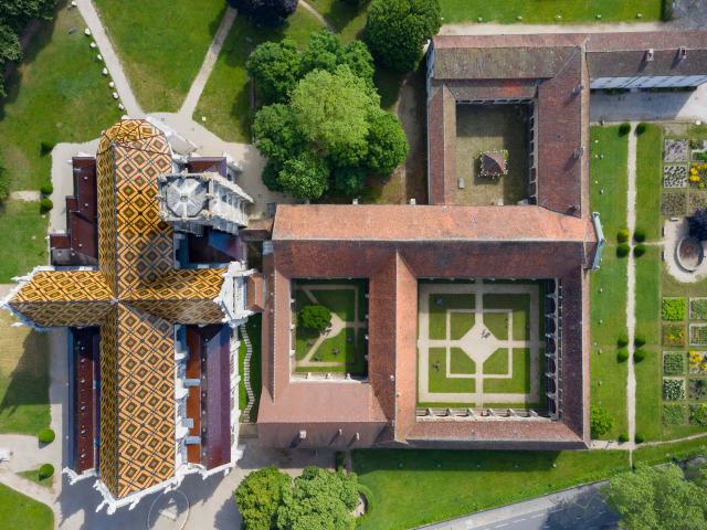 Vue Aérienne Monastère Royal De Brou - Bourg en Bresse