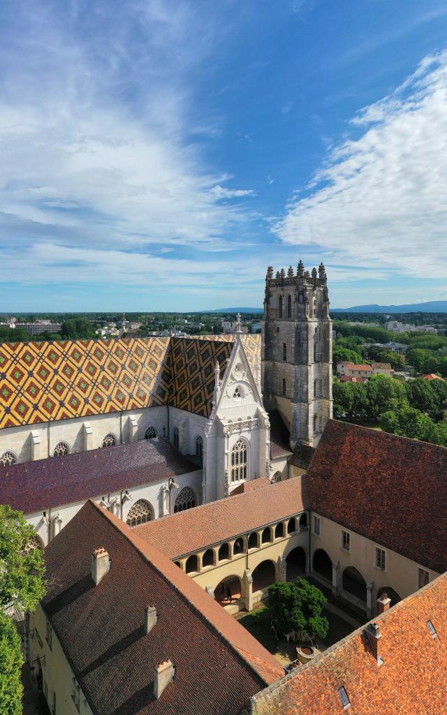 Vue Aérienne Monastère Royal De Brou Bourg En Bresse