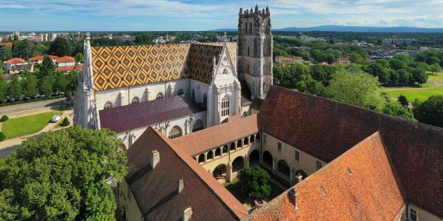 Vue Aérienne Monastère Royal De Brou Bourg En Bresse