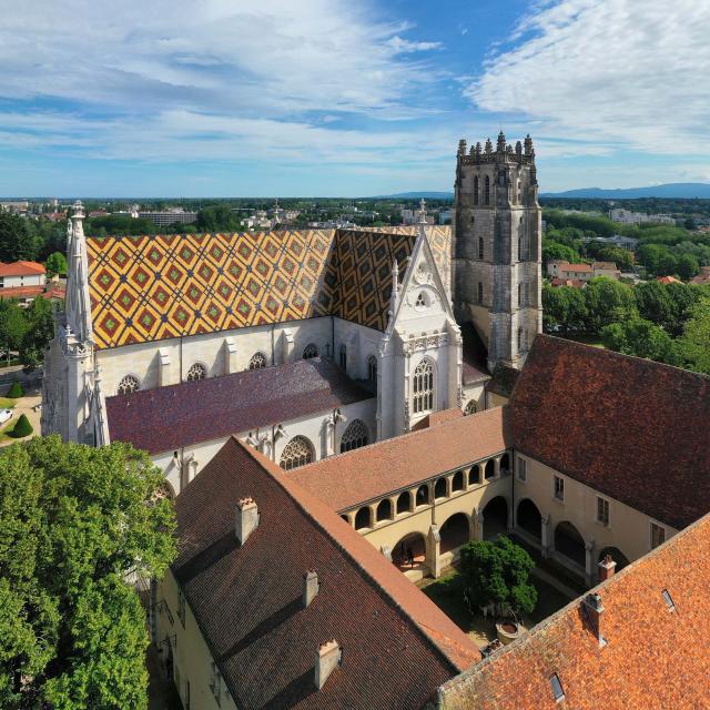 Vue Aérienne Monastère Royal De Brou Bourg En Bresse