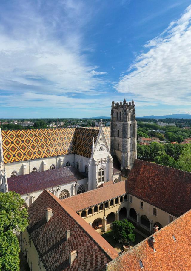 Vue Aérienne Monastère Royal De Brou Bourg En Bresse