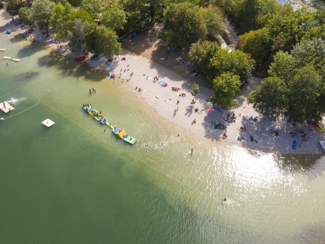 Ile Chambod Hautecourt-Romanèche vue du ciel