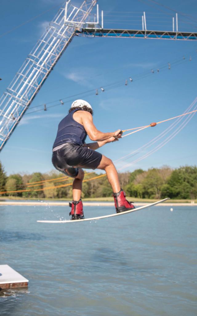 Saut départ Wakeboard