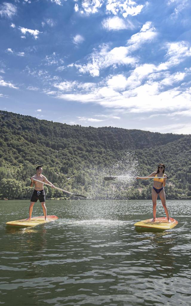 Ile Chambod balade paddle lors d'un week-end dans les gorges de l'Ain et les montagnes du Revermont