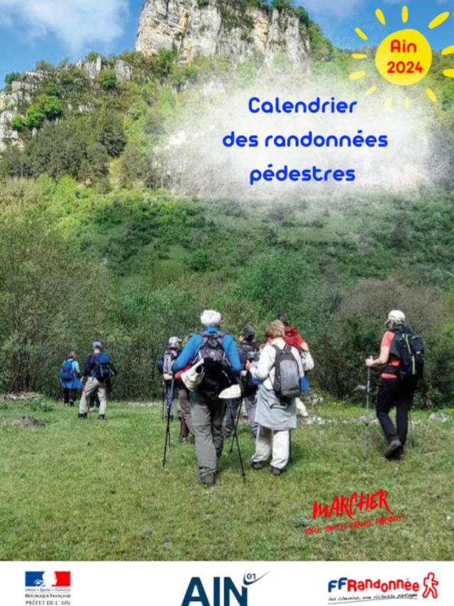 Calendrier 2024 Randonnees Pedestres Ain