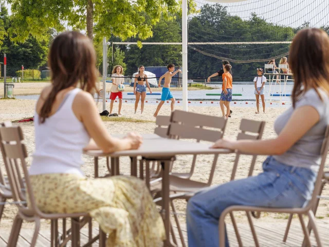 Vue depuis la guinguette de la plage - La Plaine Tonique